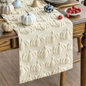 Fall Table Runner Pumpkin Autumn Dining Table Decor Kitchen Thanksgiving 72 Inch